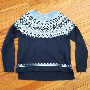 Old Navy fair isle sweater, size small